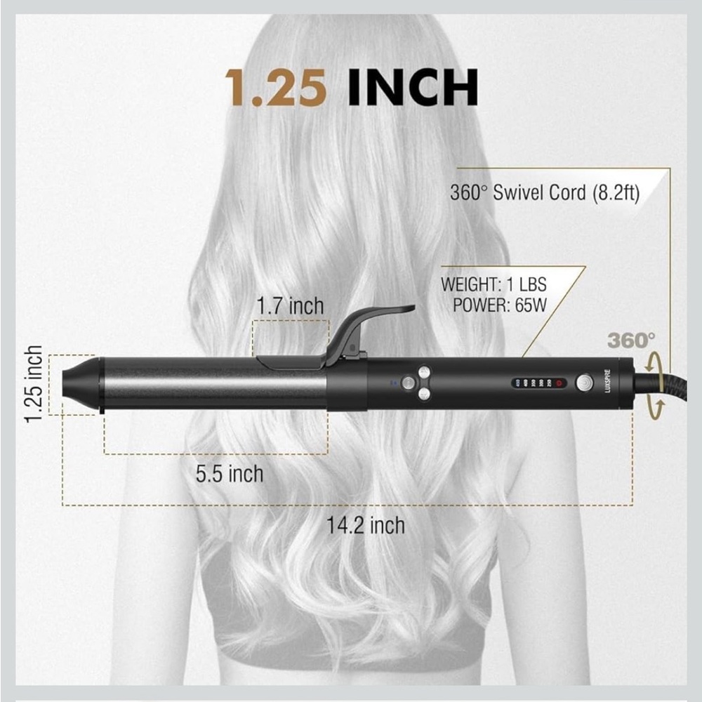 Luxspire Auto Curling Hair Wand - Picture 2 of 7